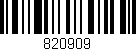 Código de barras (EAN, GTIN, SKU, ISBN): '820909'