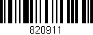 Código de barras (EAN, GTIN, SKU, ISBN): '820911'