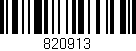 Código de barras (EAN, GTIN, SKU, ISBN): '820913'