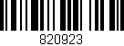 Código de barras (EAN, GTIN, SKU, ISBN): '820923'