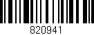 Código de barras (EAN, GTIN, SKU, ISBN): '820941'