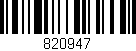 Código de barras (EAN, GTIN, SKU, ISBN): '820947'