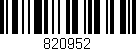 Código de barras (EAN, GTIN, SKU, ISBN): '820952'