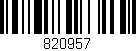 Código de barras (EAN, GTIN, SKU, ISBN): '820957'