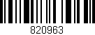 Código de barras (EAN, GTIN, SKU, ISBN): '820963'