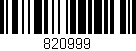 Código de barras (EAN, GTIN, SKU, ISBN): '820999'