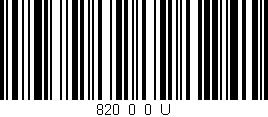 Código de barras (EAN, GTIN, SKU, ISBN): '820_0_0_U'