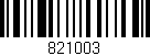 Código de barras (EAN, GTIN, SKU, ISBN): '821003'