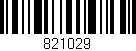 Código de barras (EAN, GTIN, SKU, ISBN): '821029'