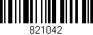 Código de barras (EAN, GTIN, SKU, ISBN): '821042'
