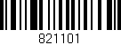 Código de barras (EAN, GTIN, SKU, ISBN): '821101'