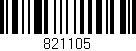 Código de barras (EAN, GTIN, SKU, ISBN): '821105'