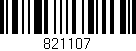 Código de barras (EAN, GTIN, SKU, ISBN): '821107'