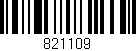 Código de barras (EAN, GTIN, SKU, ISBN): '821109'