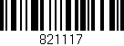 Código de barras (EAN, GTIN, SKU, ISBN): '821117'
