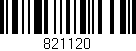 Código de barras (EAN, GTIN, SKU, ISBN): '821120'