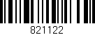 Código de barras (EAN, GTIN, SKU, ISBN): '821122'