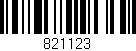 Código de barras (EAN, GTIN, SKU, ISBN): '821123'