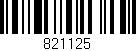Código de barras (EAN, GTIN, SKU, ISBN): '821125'