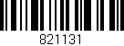 Código de barras (EAN, GTIN, SKU, ISBN): '821131'
