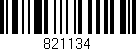 Código de barras (EAN, GTIN, SKU, ISBN): '821134'