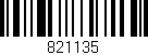 Código de barras (EAN, GTIN, SKU, ISBN): '821135'