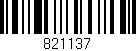 Código de barras (EAN, GTIN, SKU, ISBN): '821137'