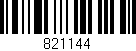 Código de barras (EAN, GTIN, SKU, ISBN): '821144'