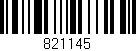 Código de barras (EAN, GTIN, SKU, ISBN): '821145'
