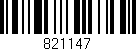 Código de barras (EAN, GTIN, SKU, ISBN): '821147'