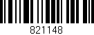 Código de barras (EAN, GTIN, SKU, ISBN): '821148'