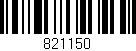 Código de barras (EAN, GTIN, SKU, ISBN): '821150'