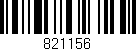 Código de barras (EAN, GTIN, SKU, ISBN): '821156'