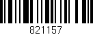 Código de barras (EAN, GTIN, SKU, ISBN): '821157'