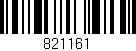 Código de barras (EAN, GTIN, SKU, ISBN): '821161'