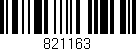 Código de barras (EAN, GTIN, SKU, ISBN): '821163'