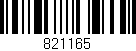 Código de barras (EAN, GTIN, SKU, ISBN): '821165'