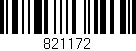 Código de barras (EAN, GTIN, SKU, ISBN): '821172'
