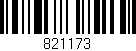 Código de barras (EAN, GTIN, SKU, ISBN): '821173'