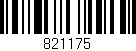 Código de barras (EAN, GTIN, SKU, ISBN): '821175'