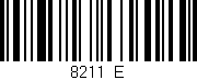 Código de barras (EAN, GTIN, SKU, ISBN): '8211/E'