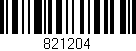 Código de barras (EAN, GTIN, SKU, ISBN): '821204'
