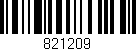 Código de barras (EAN, GTIN, SKU, ISBN): '821209'