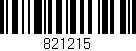 Código de barras (EAN, GTIN, SKU, ISBN): '821215'