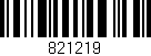 Código de barras (EAN, GTIN, SKU, ISBN): '821219'