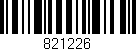 Código de barras (EAN, GTIN, SKU, ISBN): '821226'