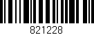 Código de barras (EAN, GTIN, SKU, ISBN): '821228'