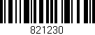 Código de barras (EAN, GTIN, SKU, ISBN): '821230'