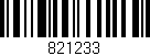 Código de barras (EAN, GTIN, SKU, ISBN): '821233'