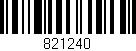 Código de barras (EAN, GTIN, SKU, ISBN): '821240'